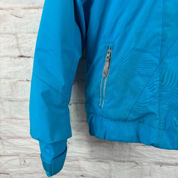 Spyder Girls Youth 8 Blue Lola Fur Lined Hooded Winter Ski Snow Jacket - Picture 7 of 13